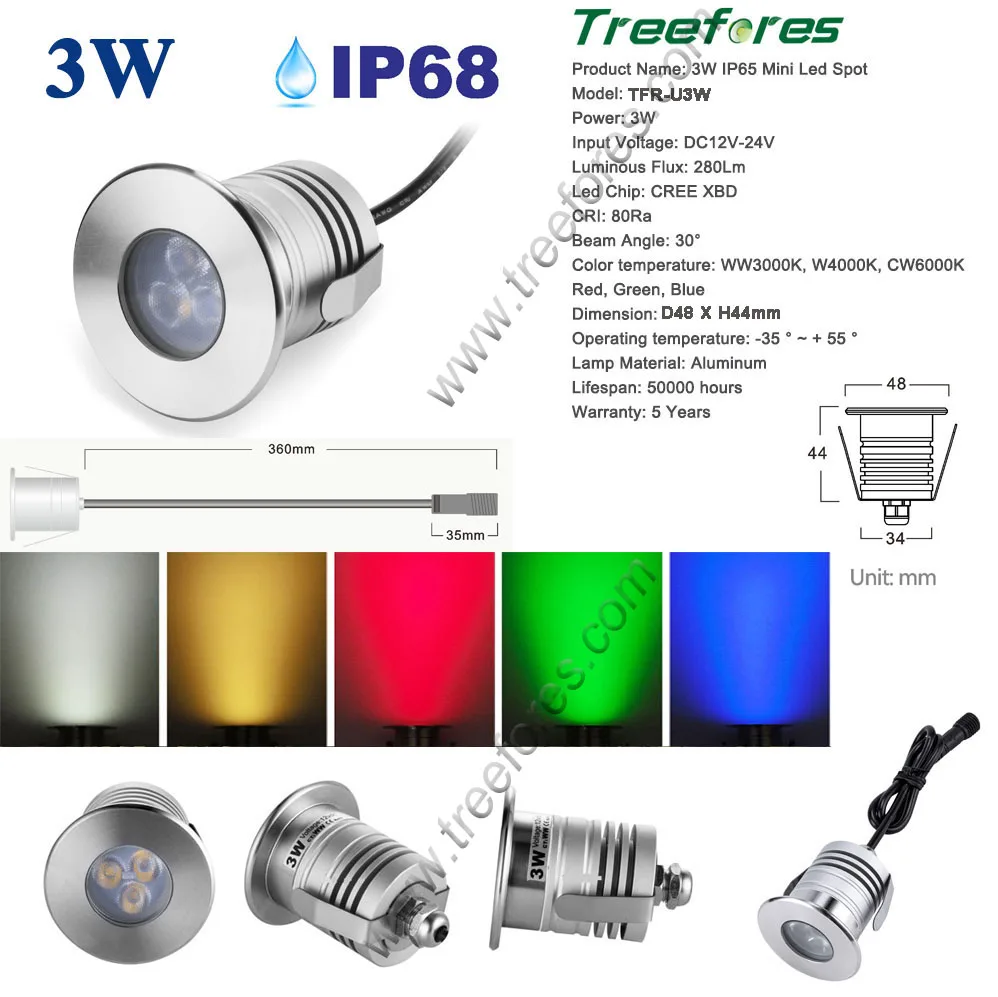 IP65 3W CREE 12V 24V dc водонепроницаемый мини светодиодный настенный светильник для кровать мероприятий на свежем воздухе, гостиничного номера лестницы точечный угол Точечный светильник Инж