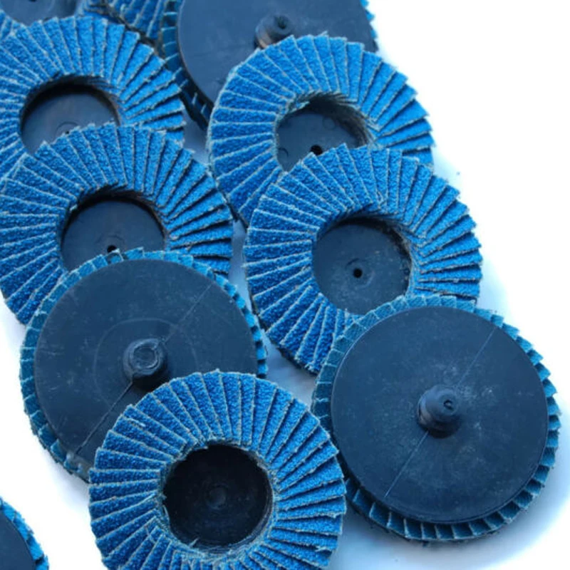 

30pcs 2 Inch R-type Thread Twist-lock With Assorted Flap Wheel 80 Coarse Grit For For Grinding, Polishing, Descaling