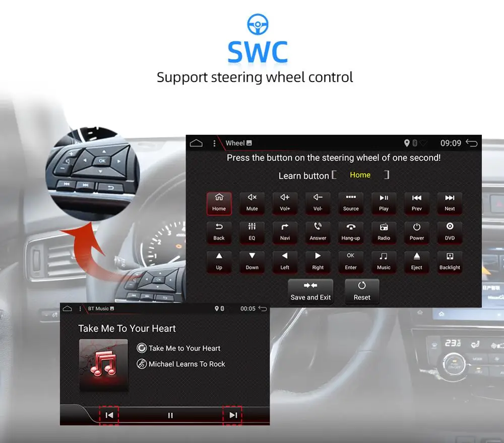 Автомобильный DVD-проигрыватель Bosion PX6 DSP 4 Гб 2Din с GPS Радио Android 10 для GMC Sierra Yukon Denali