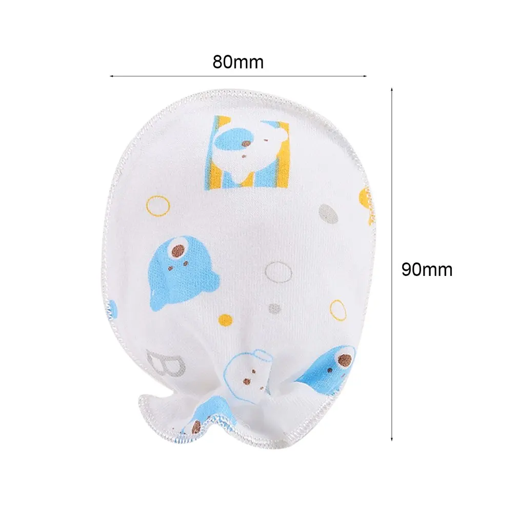 

Winter Full Cotton Newborn Baby Boys Girls Anti Grasping Gloves Breathable Keep Warm Infant Face Protect Gloves 0-3 Months