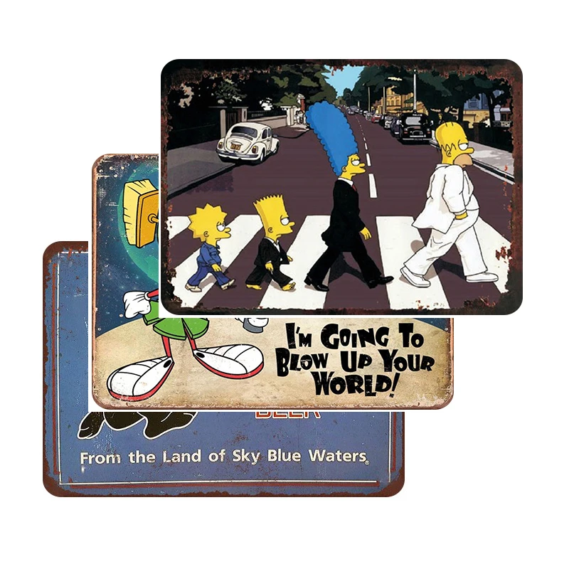 Китай Заводская цена оптовая продажа Винтаж Оловянная металлическая табличка