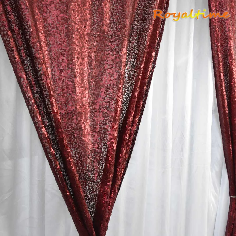 Royaltime 2x8. 5ft матовый бордовый блесток фоны вечерние Свадебная фотокабина фон декор