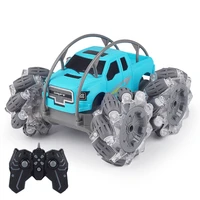 2 4g rc car radio control stunt car twisting off road vehicle drift rotary double side rc toys