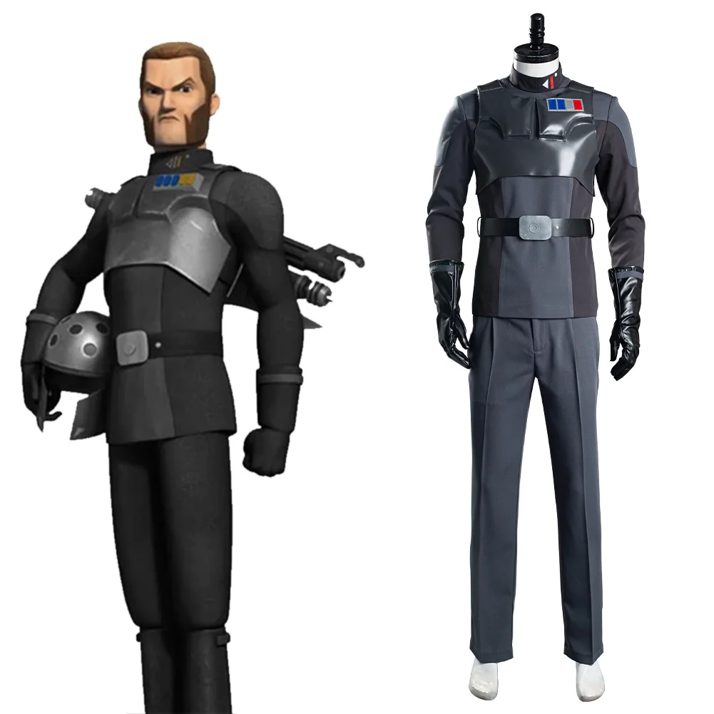 

Rebels Agent Kallus Cosplay Costume Top Pants Outfits Halloween Carnival Suit