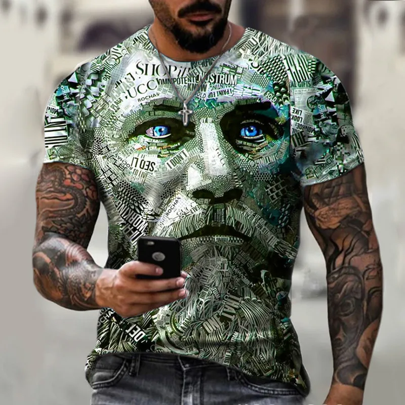 

Мужская футболка 3d в новом стиле, горячая Распродажа в 2021 году, дизайн в джентльменском стиле, с коротким рукавом, летняя мода, красивый чело...