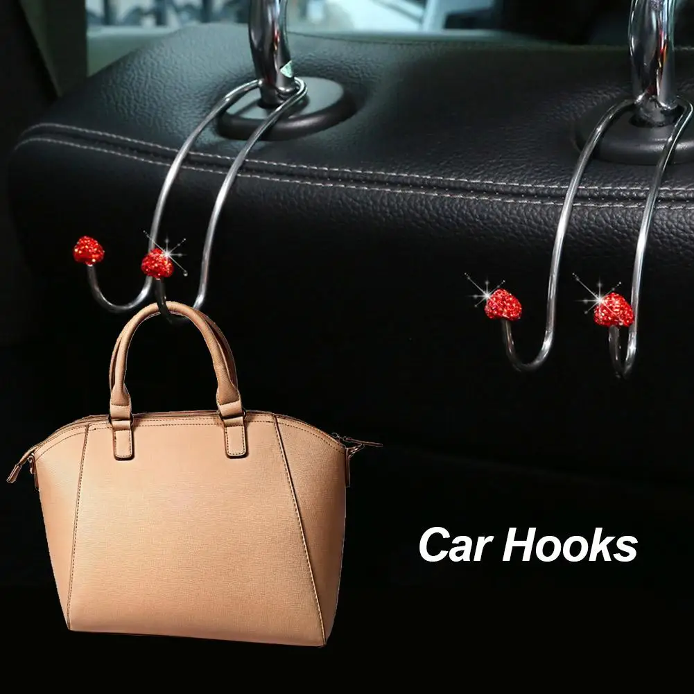

Multi-functional Metal Auto Car Seat Headrest Hanger Bag Hook Holder for Bag Purse Cloth Grocery Storage Auto Fastener Clip