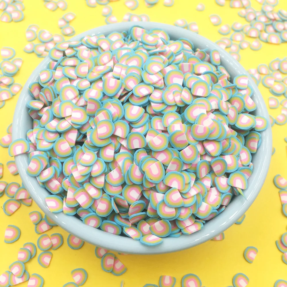 100 г 3D Мягкие радужные ломтики полимерная глина разбрызгиватель для рукоделия