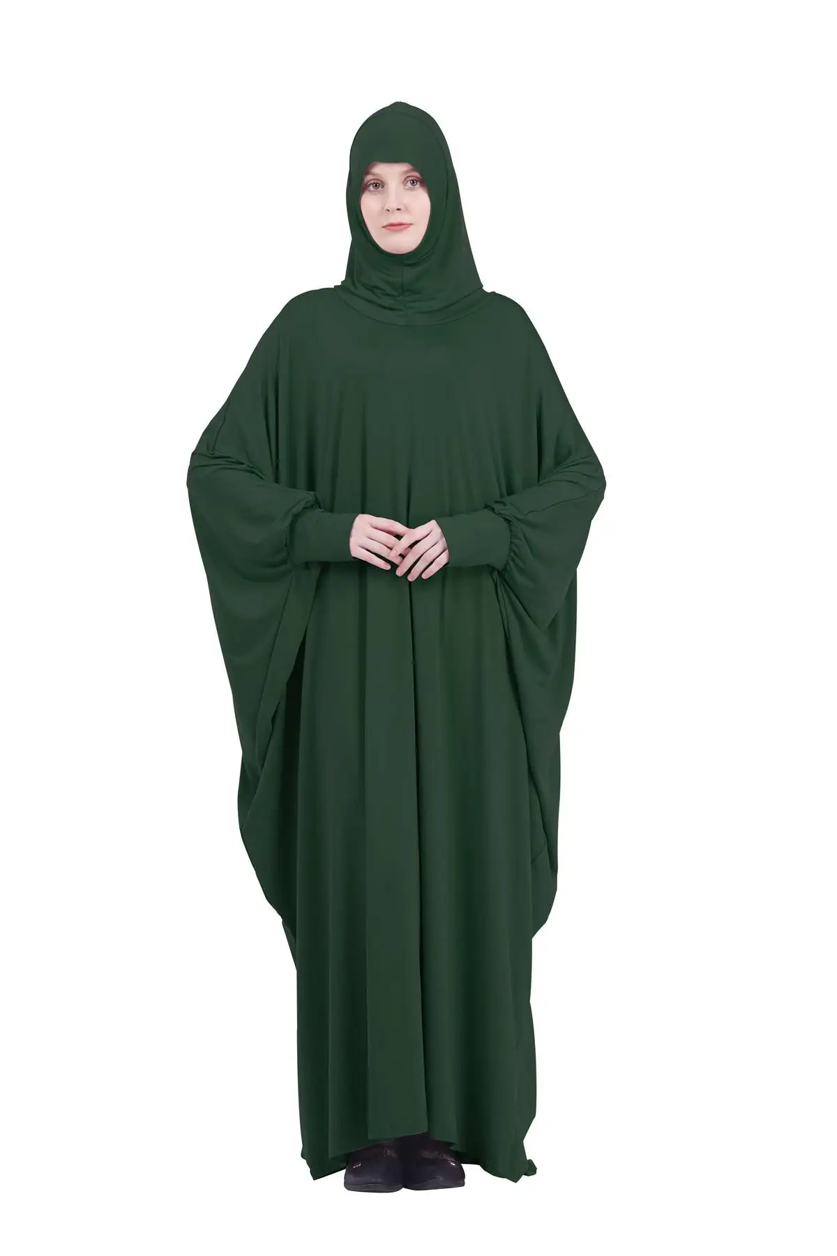 

Ramadan Islamic Clothing Prayer Dress Women Formal Muslim Garment Hooded Dubai Turkey Hijab Kimono