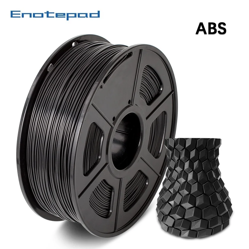 Enotepad ABS нить 1 75 мм 3D печать abs нити с низким запахом точность размеров +/ 0 02 2.2LBS(1 кг)