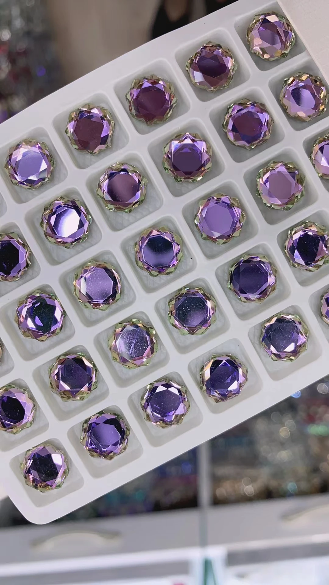 Круглые зеркальные Стразы для ногтей 20 шт. 10 мм по низкой цене кристаллы