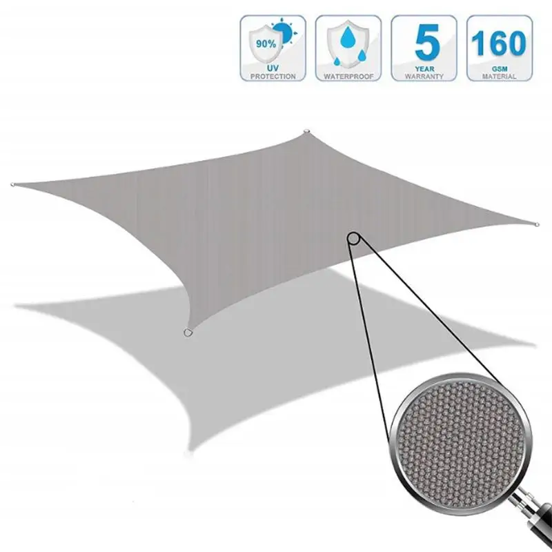 

Waterproof Oxford Cloth Rectangle Shade Sail Garden Terrace Canopy Swimming Sun Shade Nets Outdoor Camping Yard Sail Awnings