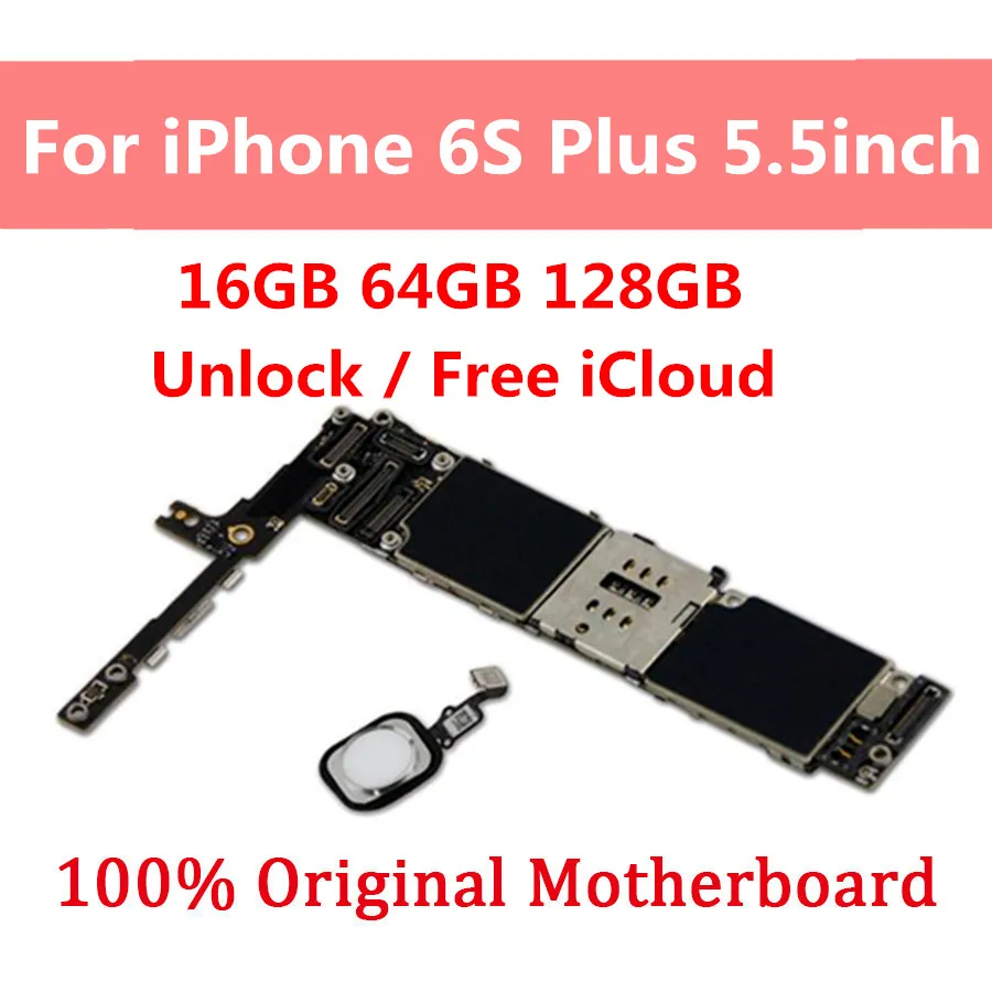 16 Гб 64 128 ГБ для iPhone 6s Plus материнская плата разблокированная логическая с IOS с/без