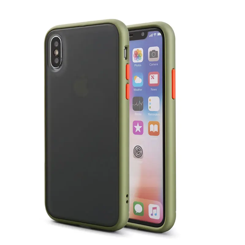 Защитный противоударный чехол для телефона iphone XR XS Max X XS 7 8 11 6 6S Plus Прозрачный матовый жесткий чехол для телефона защитный чехол