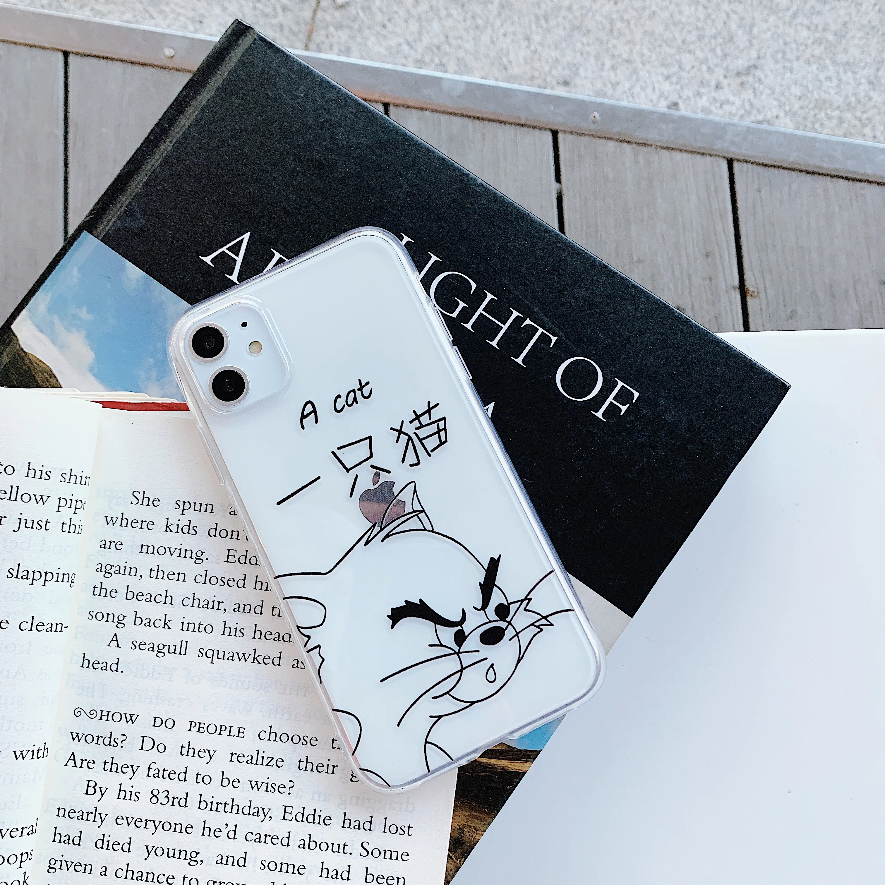Soft Transparent TPU Cartoon Cute Mouse Cat Phone Case For Iphone 11 Pro Max 6 6s 7 8 Plus Xs X Xr Ultra-thin silicone Coque |