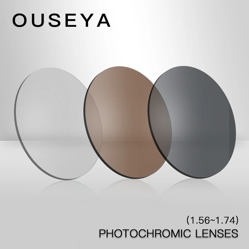 Фотохромные линзы для зрения диоптрийные оптические по рецепту близорукости