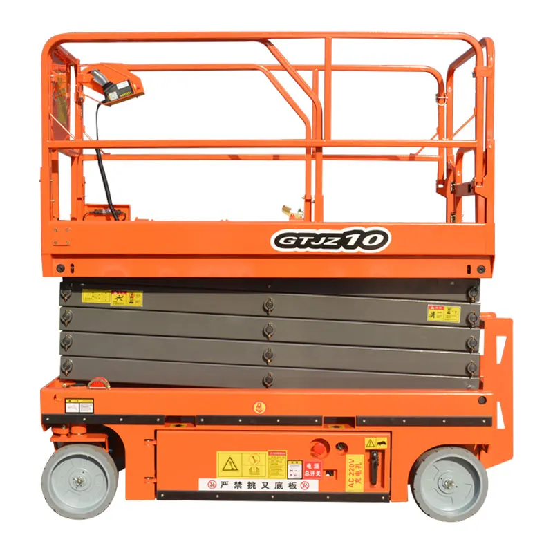 

QIYUN 6m 8m 10m 12m 14m China battery powered hydraulic electric self propelled scissor lift aerial work platform