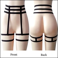 1pc sexy elastic lingerie women leg garter belt cage hollow harness garter belt suspender strap underwear intimates accessories