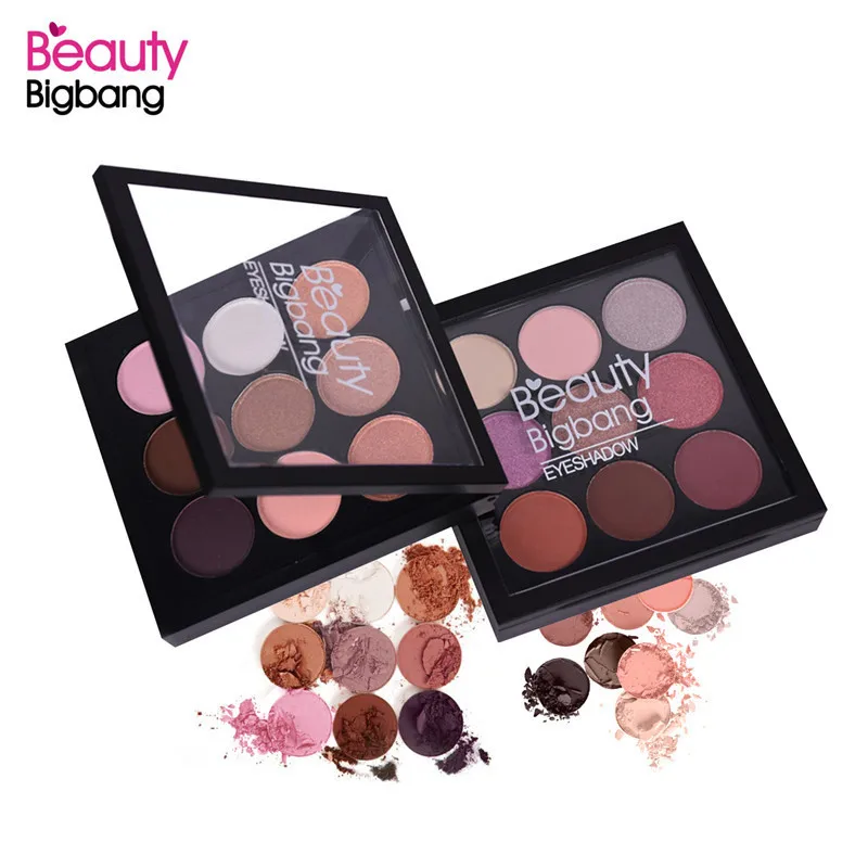BeautyBigBang, 9 цветов, тени для век, палитра, тени для век, матовые, мерцающие, макияж, палитра, Sombras, Maquiagens, Cienie Do Powiek, тени для век