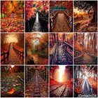 Алмазная живопись, кленовый лист, пейзаж 5D, алмазная вышивка своими руками, полная круглая и квадратная вышивка, Алмазная мозаика, вышивка крестиком, домашний декор