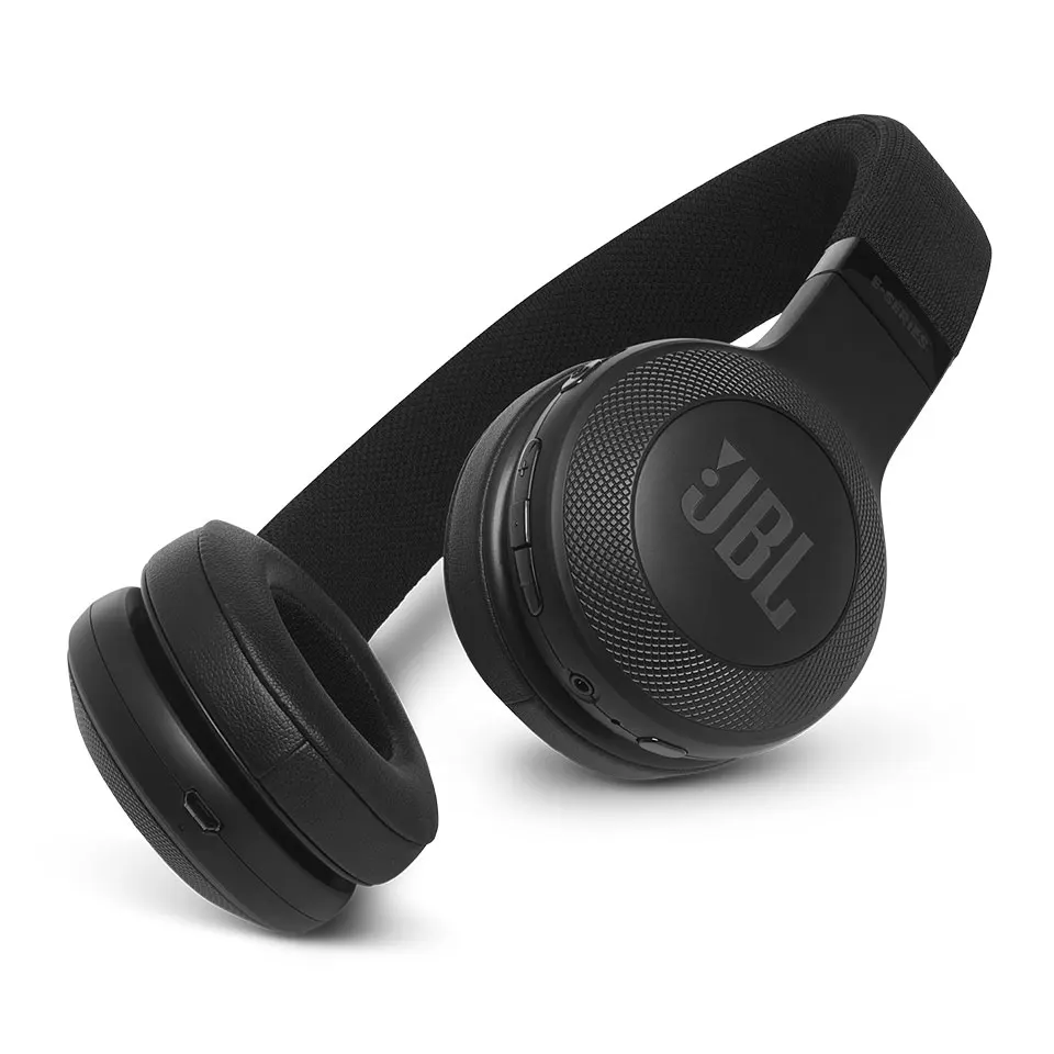 Черный JBL E45BT беспроводные bluetooth-наушники с шумоподавлением Портативная Складная Спортивная гарнитура HiFi бас с микрофоном 16 часов работы от аккумулятора - Цвет: Черный