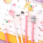 1 шт. гелевая ручка в виде кролика 0,5 мм милые ручки новинка Студенческая свинка милые ручки канцелярские принадлежности Милая Черная ручка для подписи кавайные школьные принадлежности