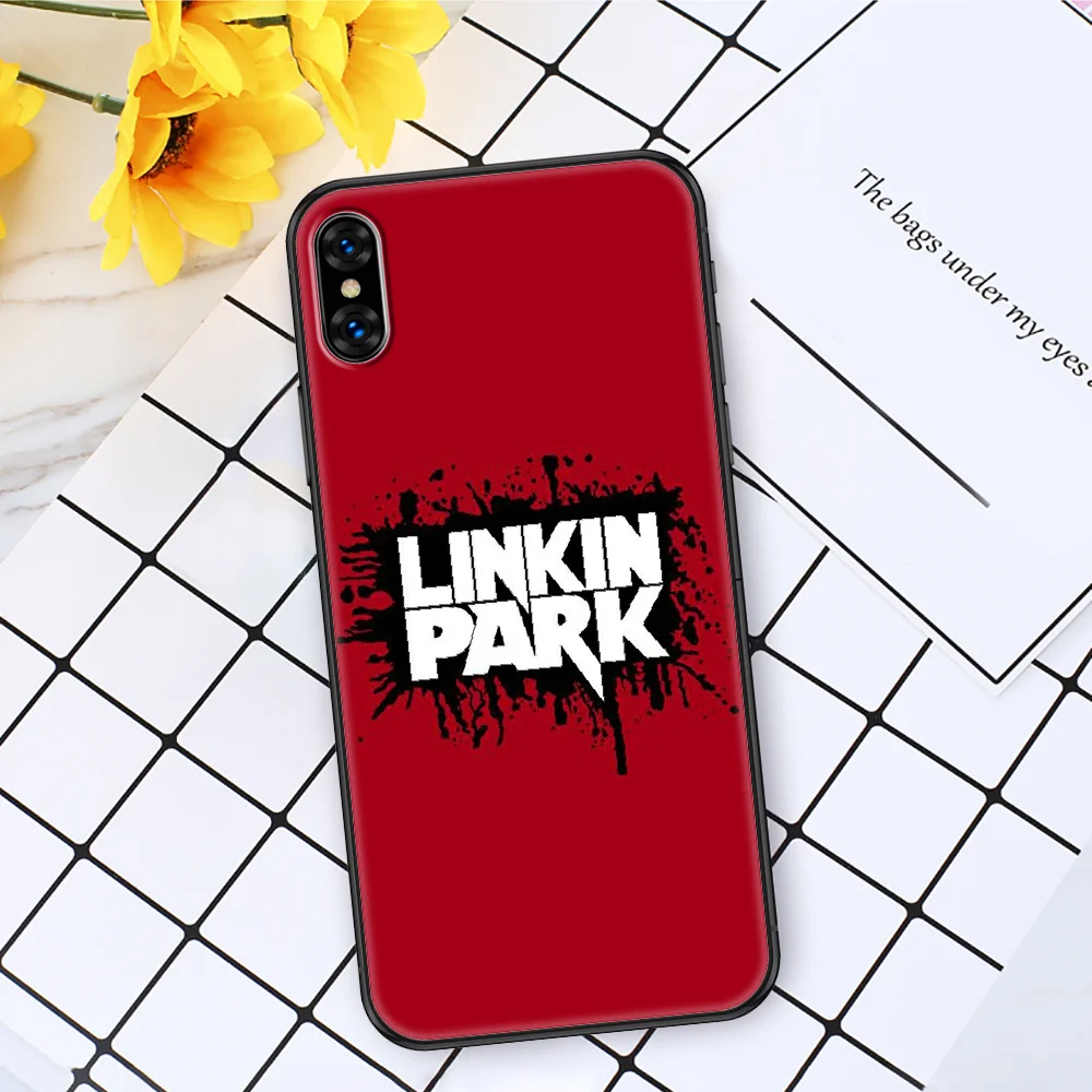 

Linkin Rock Band Park Phone Case Cover Hull For iphone 5 5s se 2 6 6s 7 8 12 mini plus X XS XR 11 PRO MAX black soft cell cover