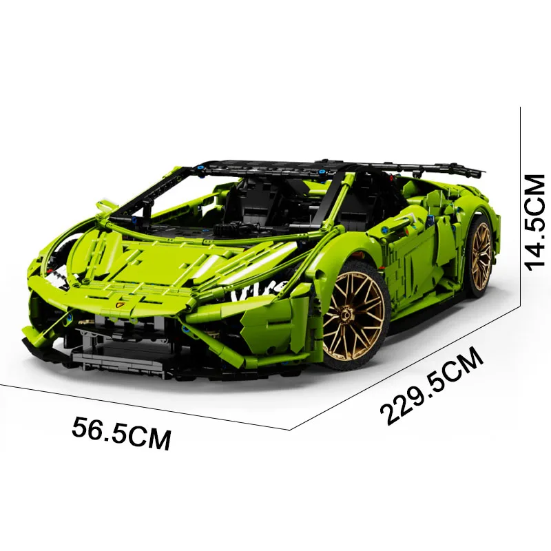 

2021 3558pcs Car T5003 Lamborghining Huracan Evo Spyder Model Compatible MOC Building Blocks Bricks Toy Christmas Gifts
