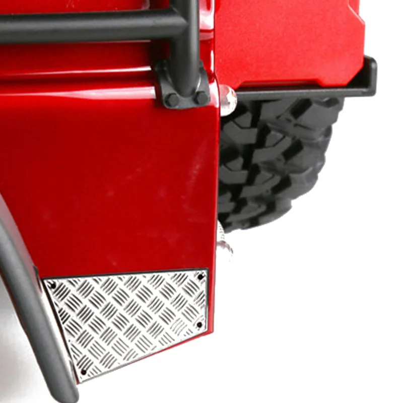 

2Pcs Rear Metal Skid Plate for 1/10 Rc Crawler Car Traxxas Trx4 Trx-4 Defender