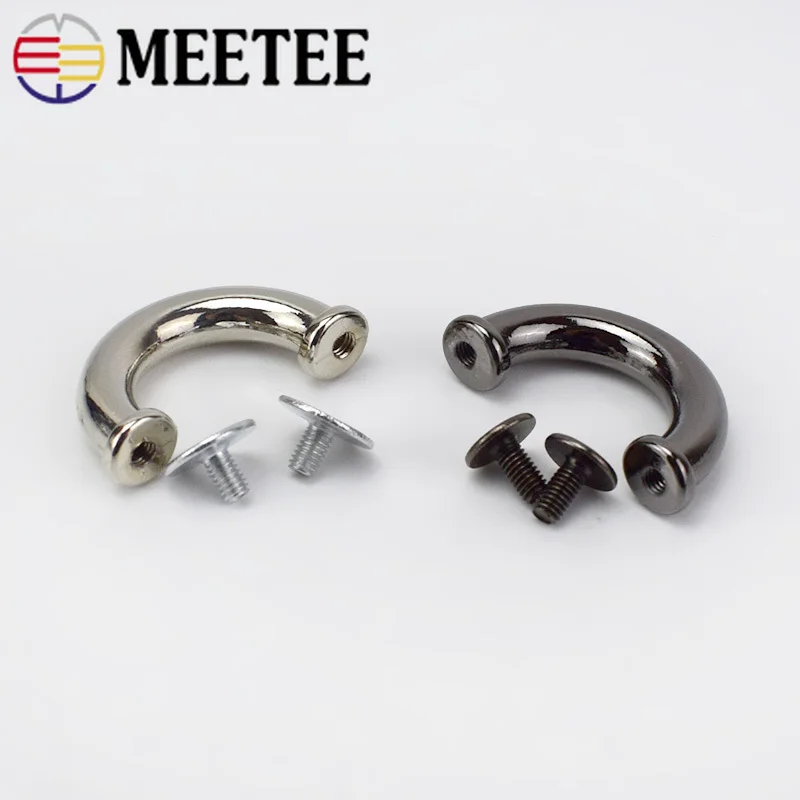 Meetee 4/10 шт. 15 мм сплав арочный мост металлические пряжки DIY ремешок U образное