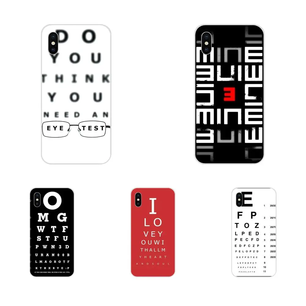 Тестовая таблица проверки зрения выгодная мягкая телефонная Капа для samsung Galaxy Note