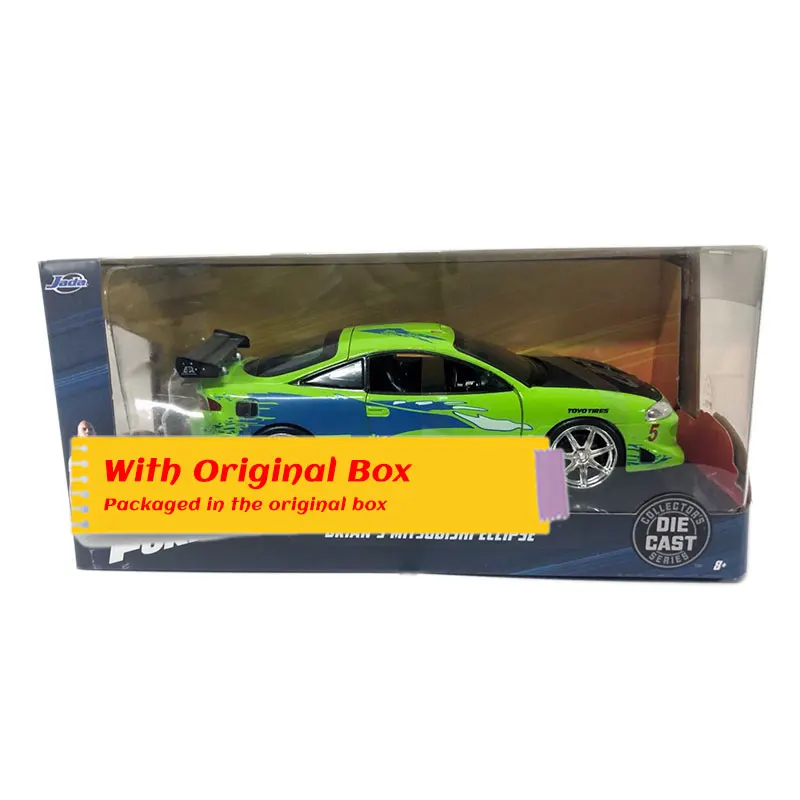 JADA 1/24 весы серии фильмов модель игрушка автомобиля Mitsubishi Eclipse литья под давлением