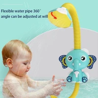 cute elephant bath toy for 6 12 months baby electric automatic water pump bathing game time for toddlers bathtub children toys