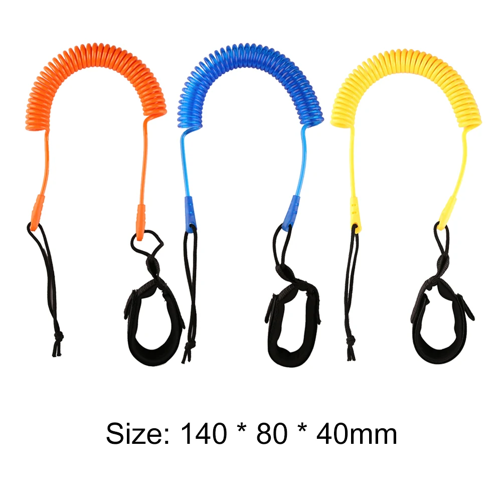 

10ft CoiledLeash Kit Stand Up Paddleboarding Surfing Surfboard Leash Leg Rope for Outdoor Watering Playing Supply