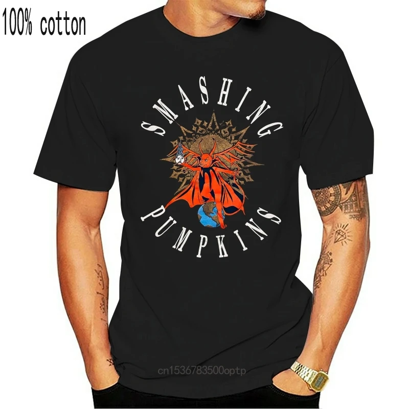 

New Vintage 1992 Tour Smashing Pumpkins Band Cotton Black Men S-4XL T-shirt T1431