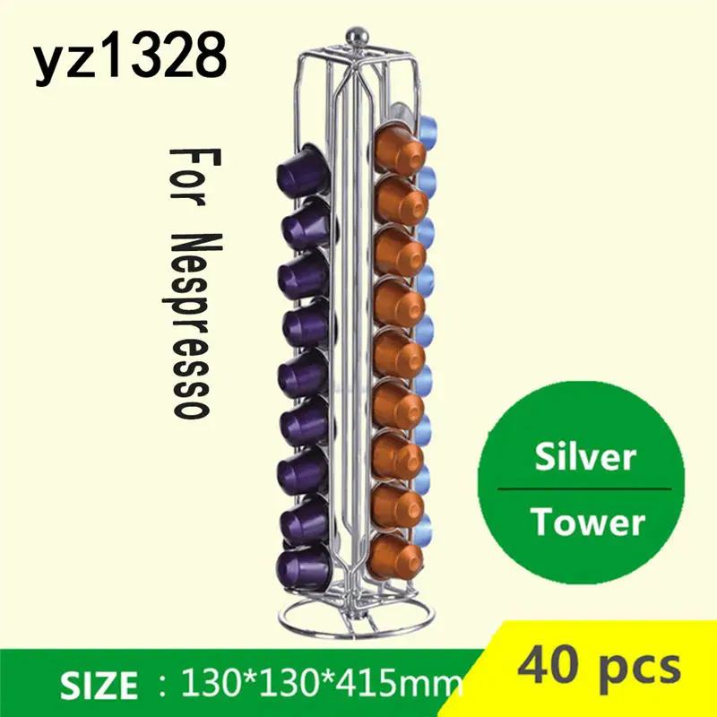 YZ1328 Железная кофейная посуда капсулы кофе nespresso Pot Holder Stand Capsule стеллаж для хранения полка органайзер для dolcegusto - Цвет: YZ1328