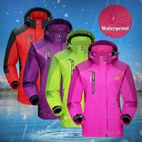 women waterproof camping hiking jacket outdoor sports coat for climbing cycling fishing raincoat softshell jackets