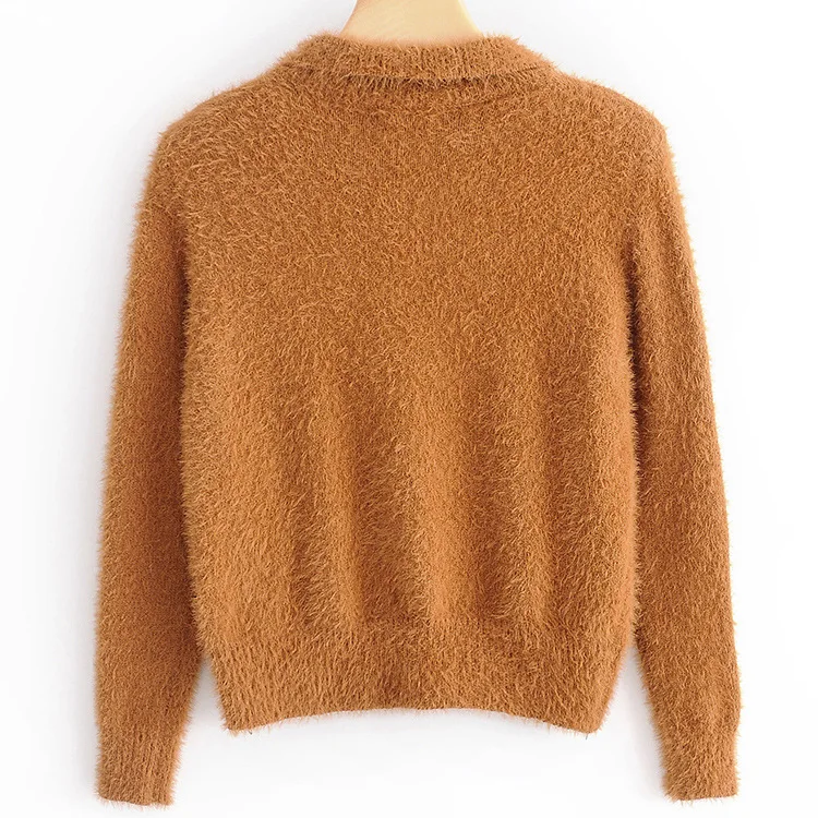

MRMT 2021 Brand New Wemon's Sweaters Long-sleeved Shirt for Female Round-necked Loose-knit Sweaters