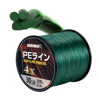 hunthouse spinning fishing pe line braided 4 stands pe super strong multifilament 300m 500m 1000m yellow japan fishing line
