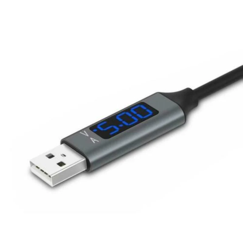 1 м usb type C Micro USB кабель для Xiaomi huawei samsung Быстрая зарядка USB C кабель с светодиодный цифровым дисплеем кабель для мобильного телефона
