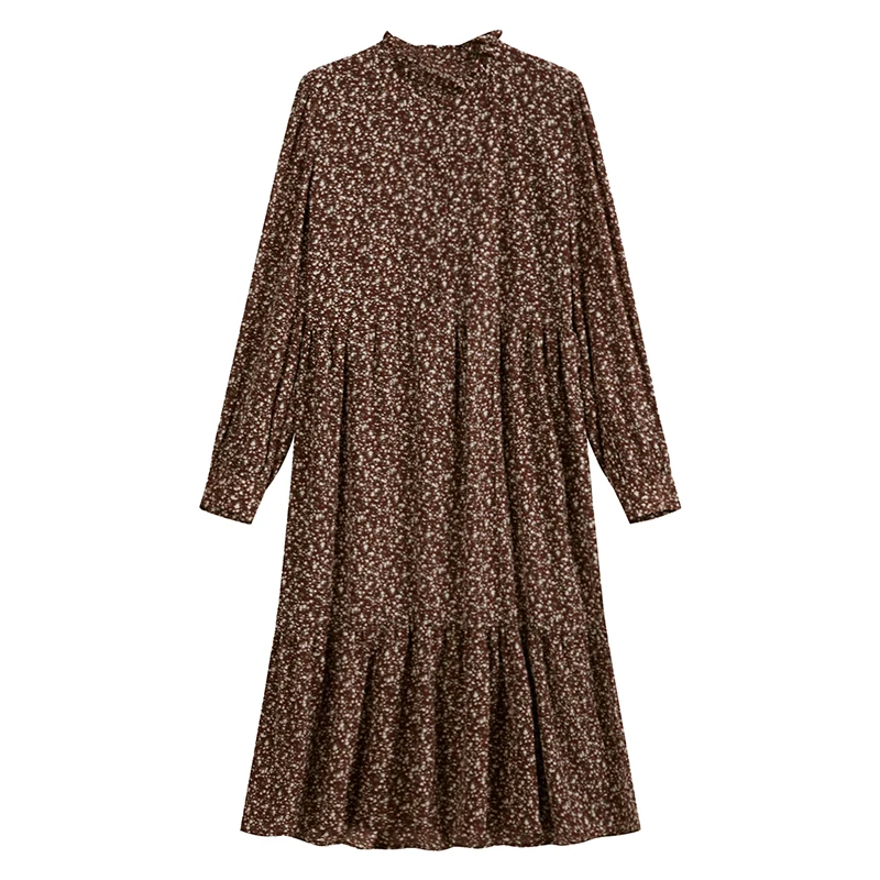

Floral Dress Women's Long Sleeve Autumn Dress 2020 New Small French Style Small Show Thin Dress