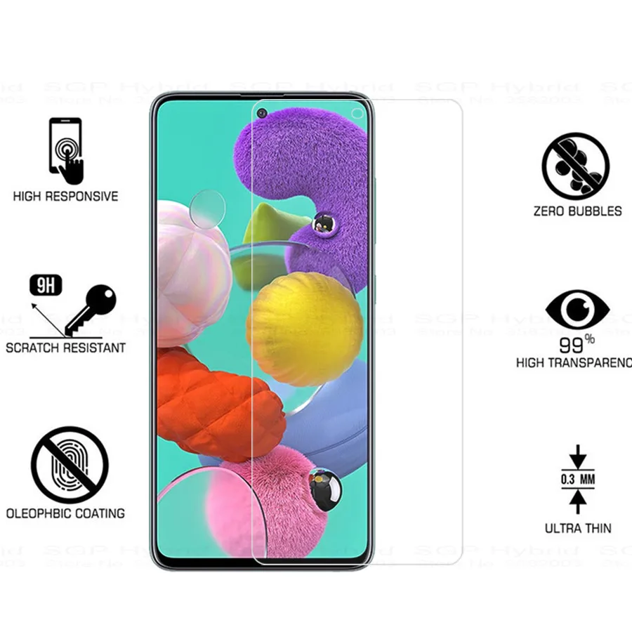 Закаленное стекло для samsung A51 a 51 51a 2 шт. Защитная пленка экрана galaxy a515f 2019 защитные