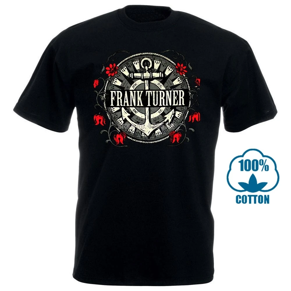 

Frank Turner Anchor Black T Shirt New Official Adult Sleeping Souls
