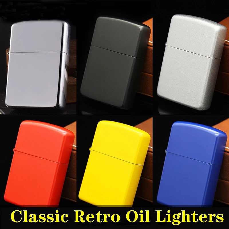 Классическая Металлическая керосиновая зажигалка. Ретро бензиновая машина для