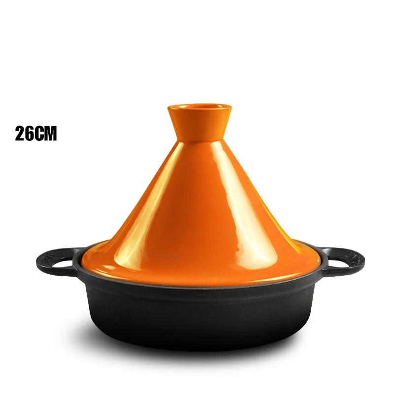 Кастрюля Taji 26 см бытовая чугунная кастрюля варка для риса из марокканской глины