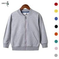 cheap stuff spring cute childrens sweater cotton solid color clothes new 2 12years kids outerwears boys and girls zipper jacket