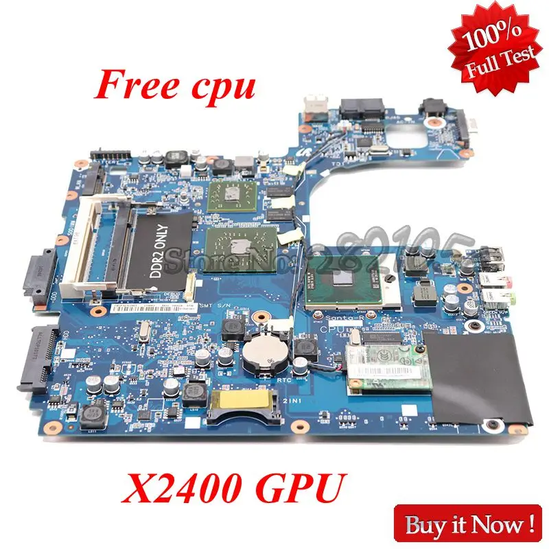 NOKOTION материнская плата для ноутбука samsung NP-R60 R60 BA92-04962a материнская плата DDR2 X2400 GPU Бесплатный процессор работает