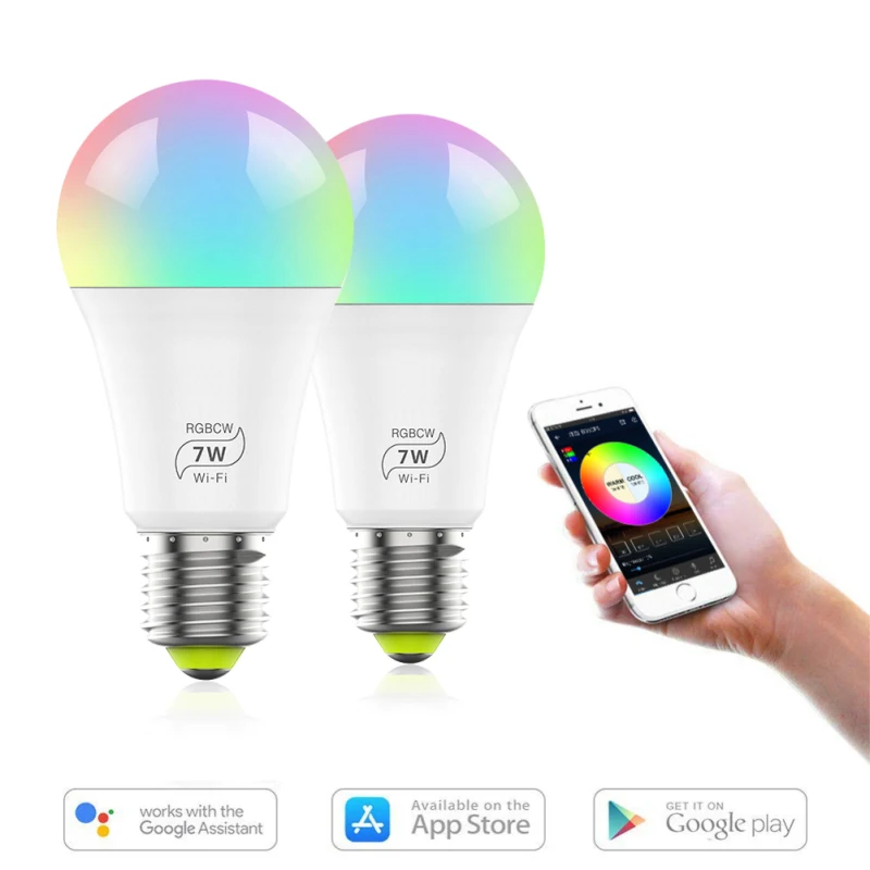 

New Smart Bulb Home Lighting E27 Magic RGB LED Color Changing Bulb Dimmable IOS/Android Smart Home LED Light