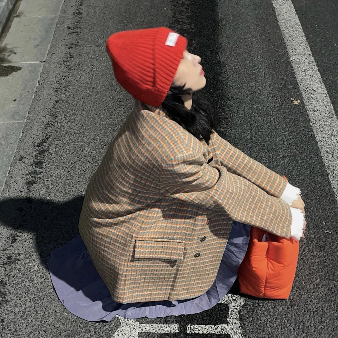 

INS Influencer Knitting Unisex Beanie Keep Warm Crimping Fashion New Hip Hop Stripe Winter Hat Skullies Beanies For Women Gorro