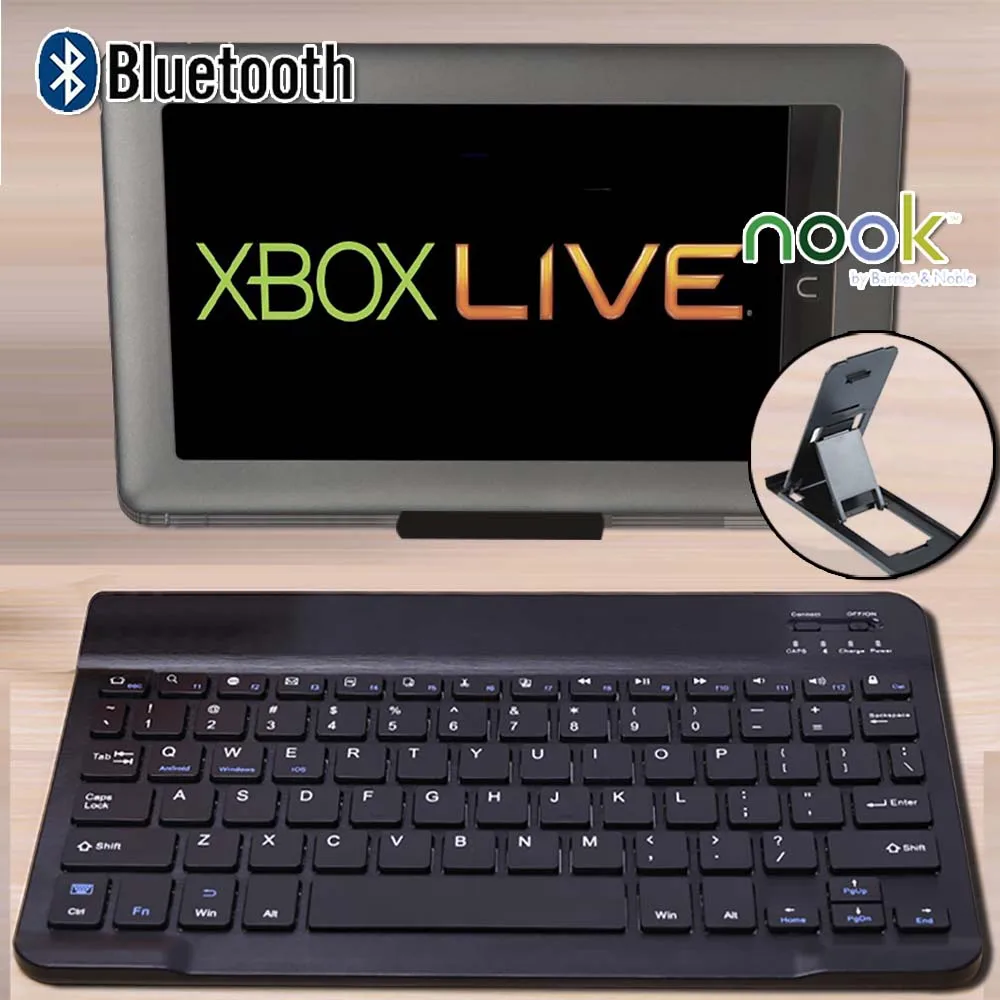Портативный Беспроводной Bluetooth английскую клавиатуру для Barnes & Noble NOOK HD + 9
