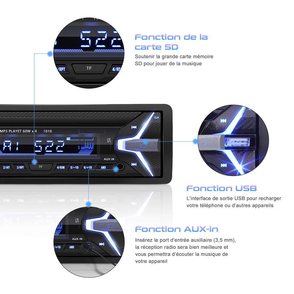12 В Авто пульт дистанционного управления радио FM Bluetooth ЖК дисплей Автомобильный